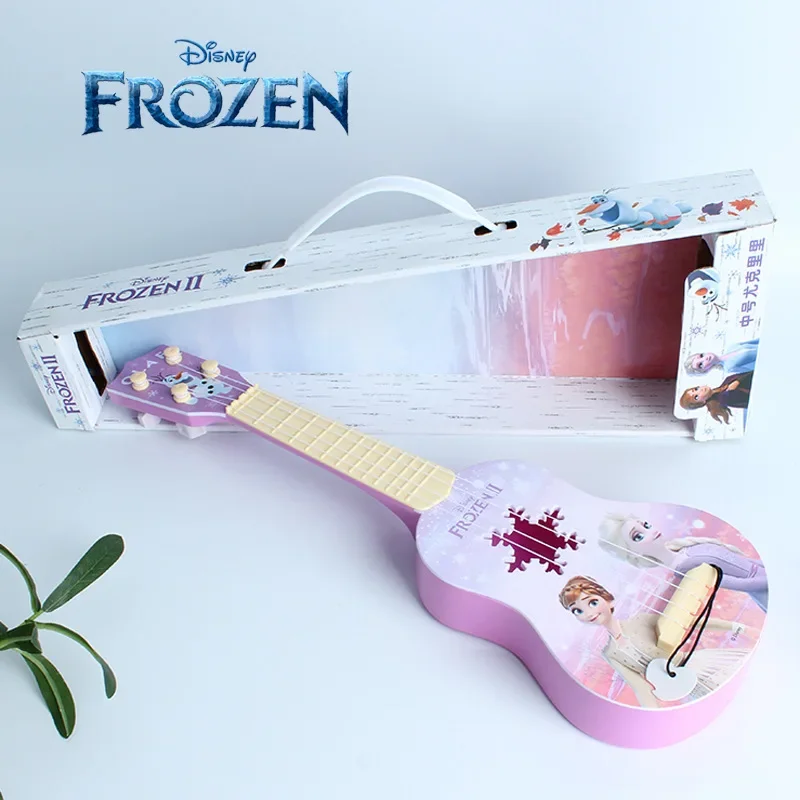Disney frozen 2 elsa princess girls Guitar boys Cartoons Mickey Minnie Musical Instruments Toy blue Guitar Birthday toy Gifts