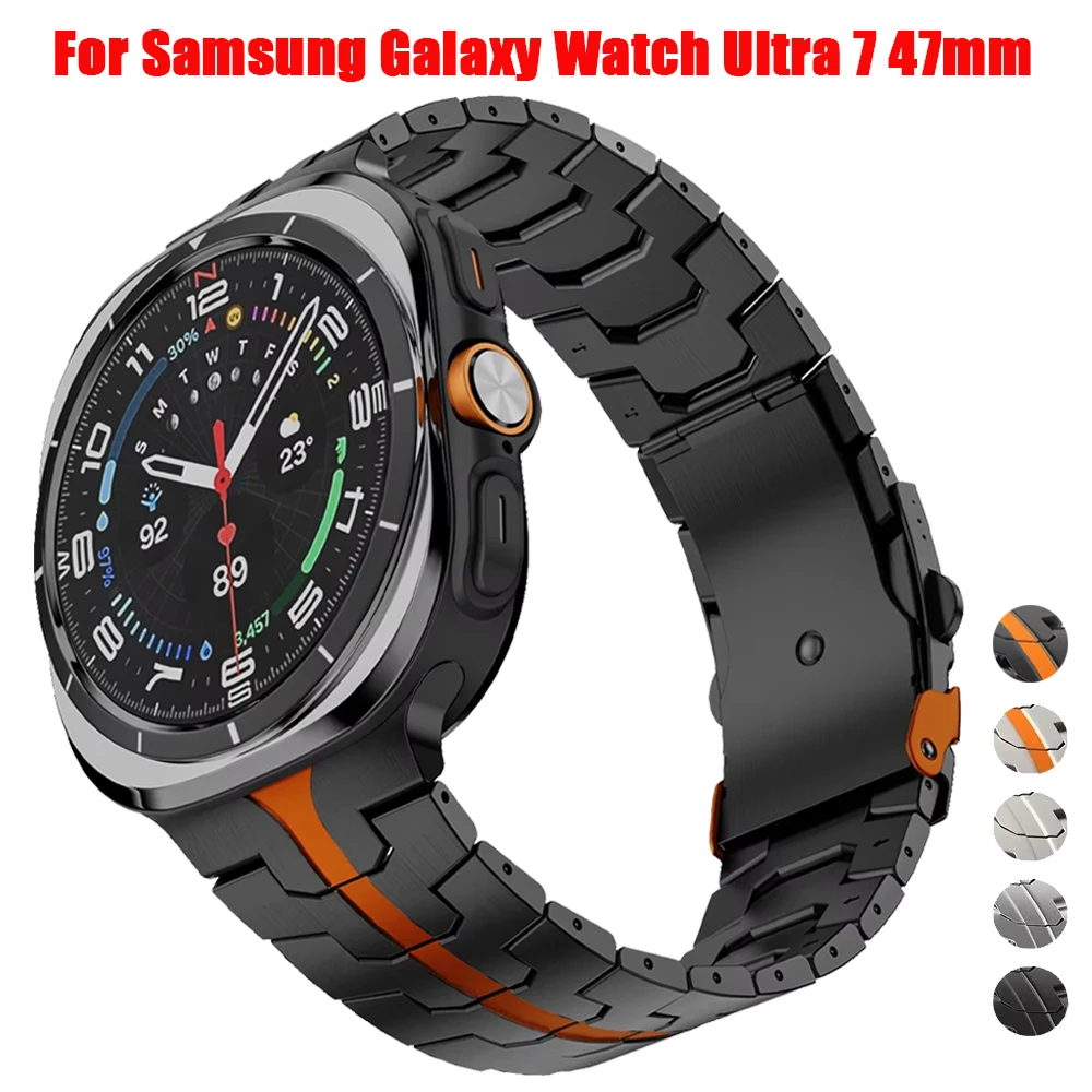 Luxury Men's Stainless Steel Watch Bracelet - No-Gap Design