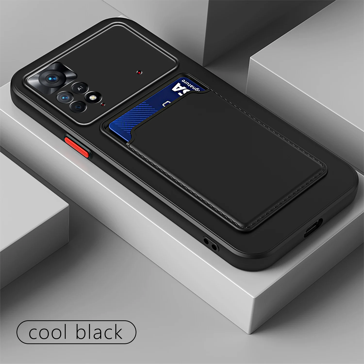 Coque de téléphone portefeuille mince en TPU avec porte-cartes, étui souple pour Xiaomi Redmi Note 11 10 9 8 Pro 11T 9T 9S 9A 8A Mi Poco X3 NFC_voghion.com