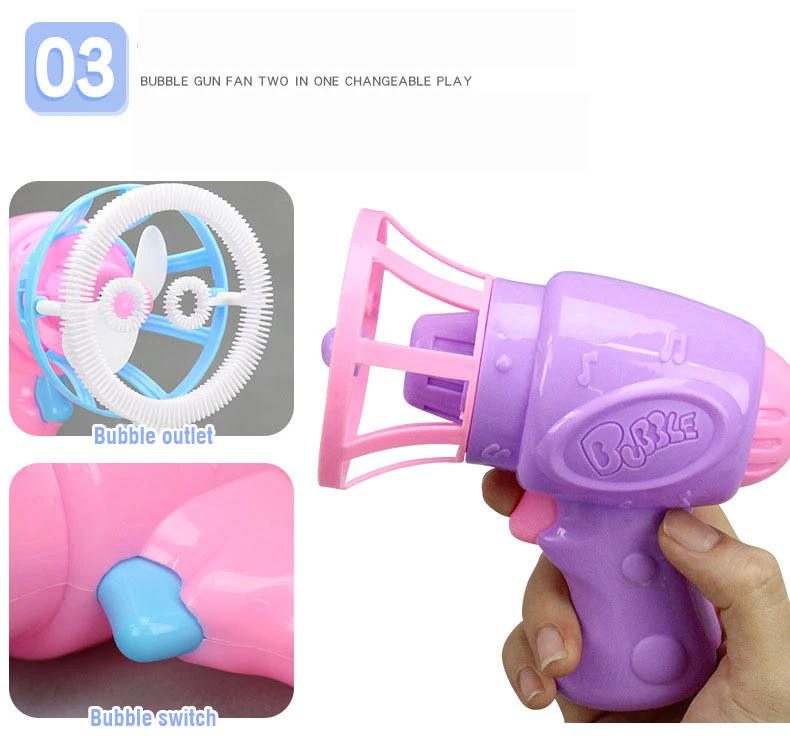 Soap Bubbles Bubble Gun Blowing Machine Automatic Toys Summer Outdoor Party Play Toy For Kids Boys Birthday Children's Day Gifts 4