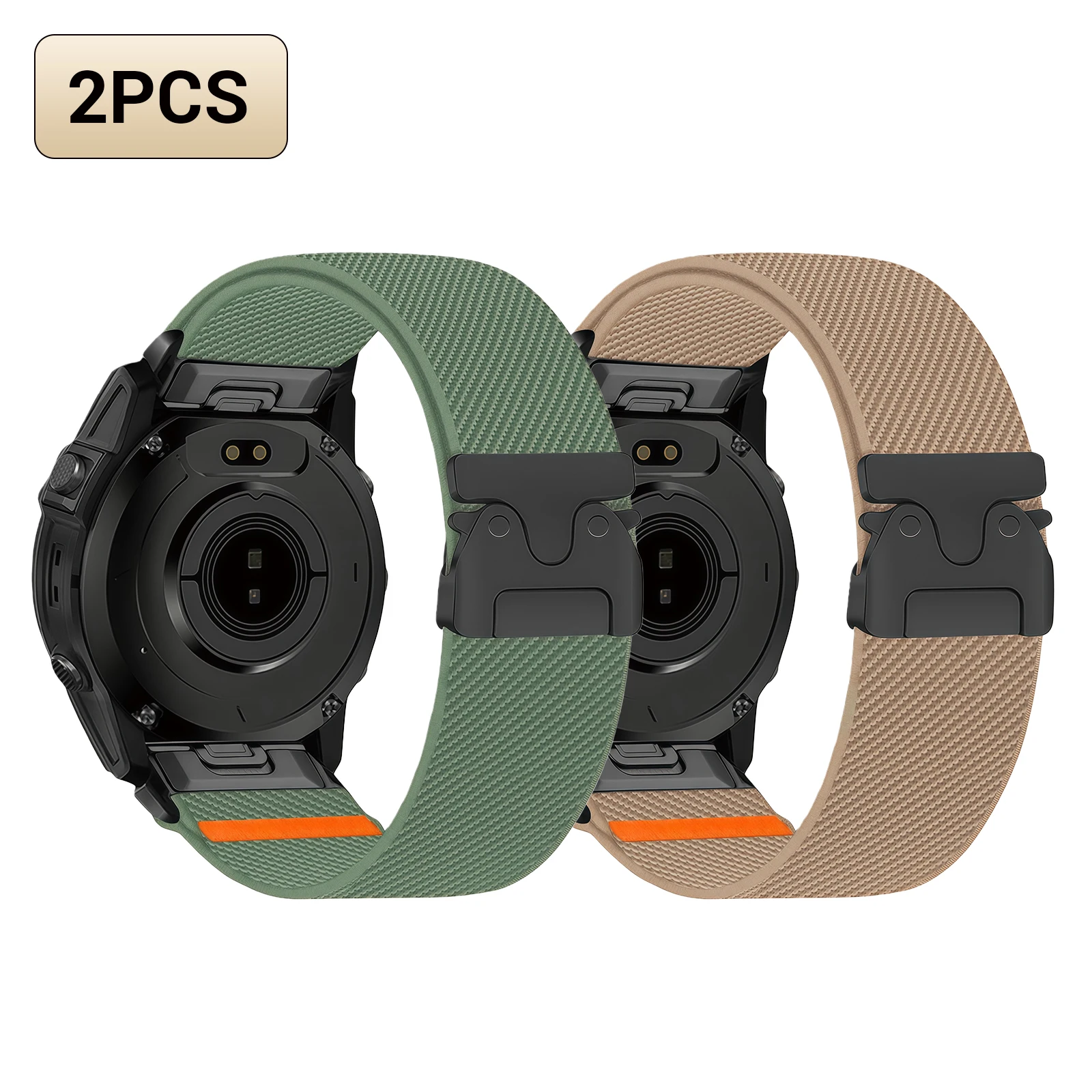 Woven Nylon Smartwatch Band - QuickFit Adjustable Strap Bracelet