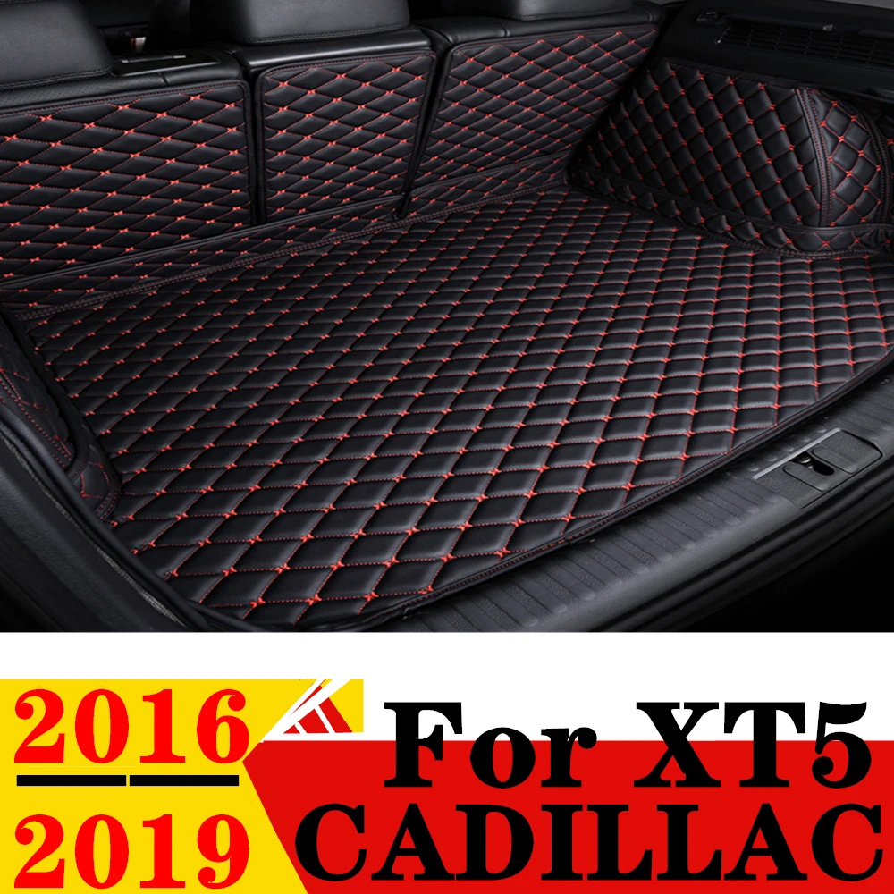 

Car Trunk Mat For Cadillac XT5 2019 2018 2017 2016 Rear Cargo Cover Carpet Liner Tail Interior Vehicles Parts Boot Luggage Pad