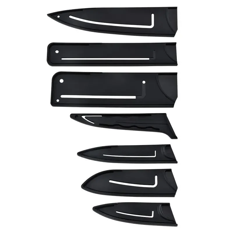 Black Plastic Knife Sheath Protector, Knife Cover, Blade Guard Case, Kitchen Accessories