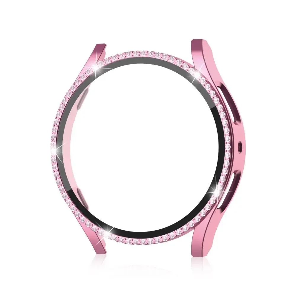 Bling Diamond Rhinestone Watch Protector with Tempered Glass Screen Film