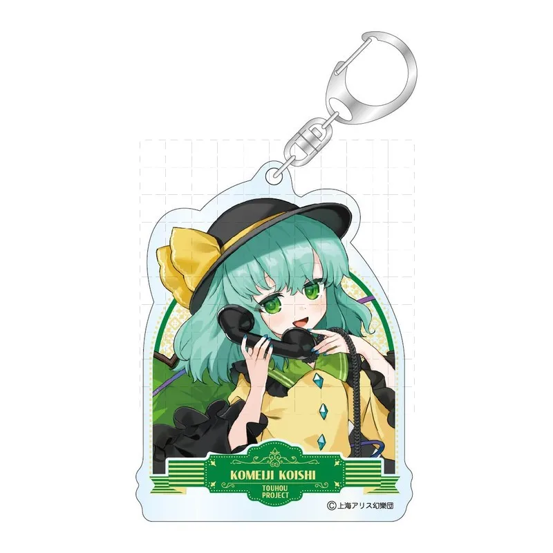 Фото Игровой проект Touhou, брелок, кукла аниме Reiuji Utsuho Kaenbyou Rin Komeiji Satori, акриловая фотография для подарка №2