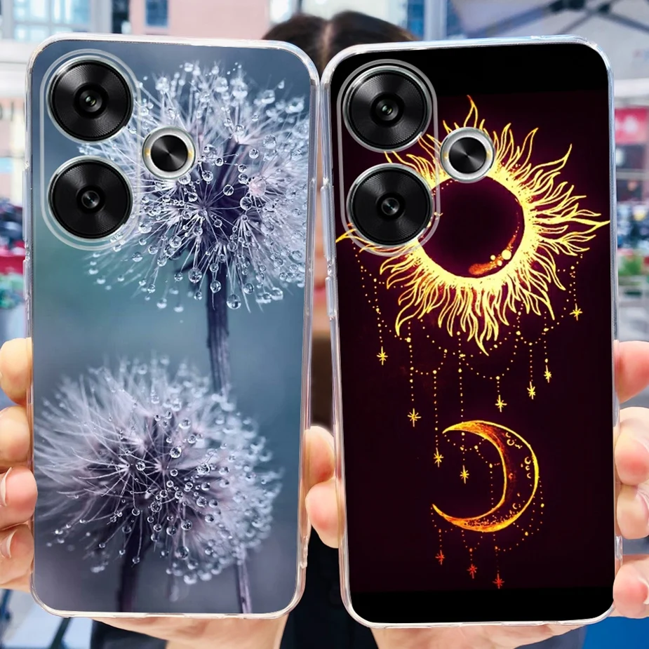 Stylish Painted Soft Silicone Phone Case - 6.79'' Protective Back Cover