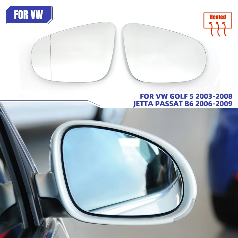 Phumoes прозрачное зеркало заднего вида с нагревательным стеклом объектива для Volkswagen Golf 5 MK5 GTI R32 Plus CrossGolf MK5