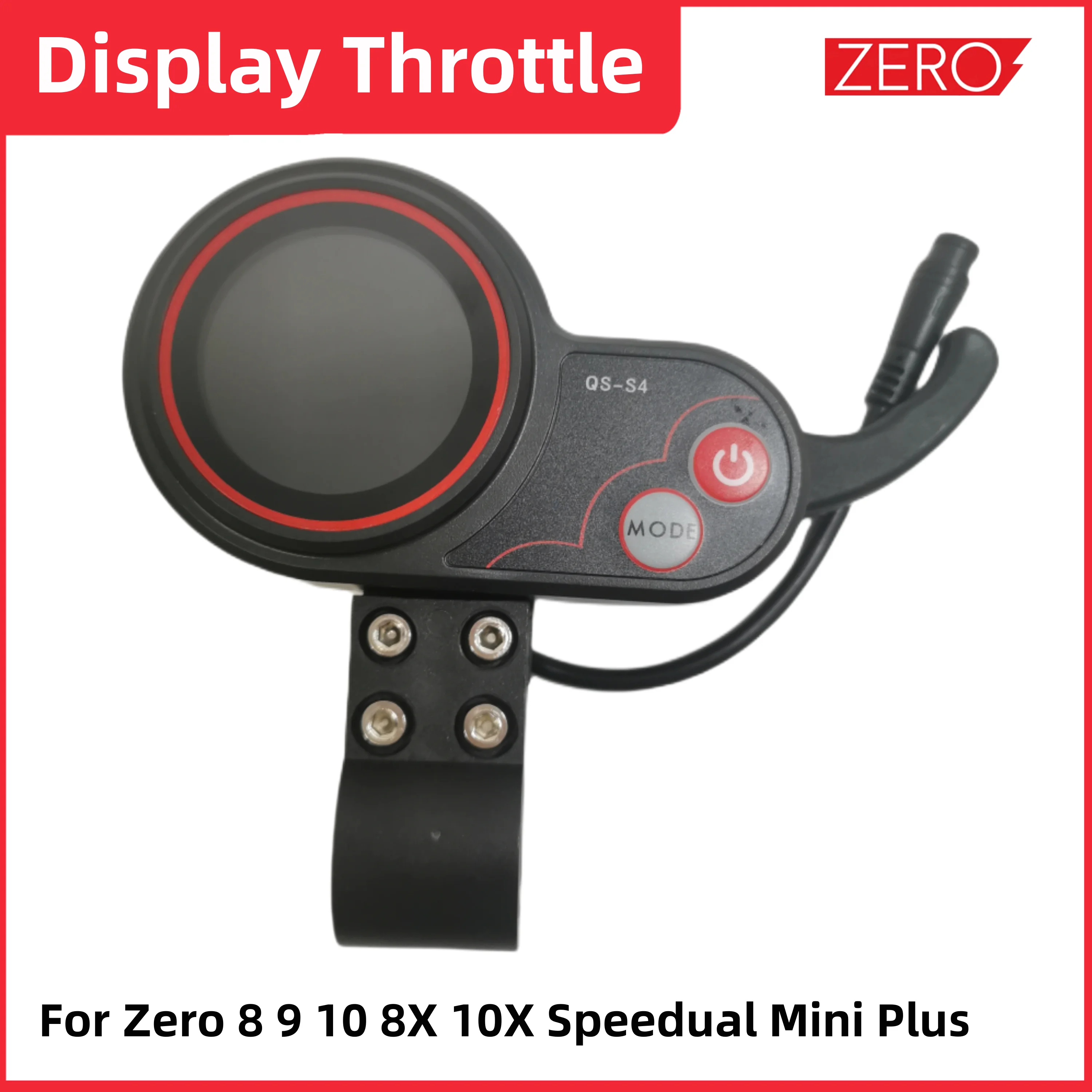 

Display Throttle for Speedual Mini Plus Zero 8 9 10 8X 10X Electric Scooter LED QS-S4 LCD 36V 48V 52V 60V 72V accelerator Parts