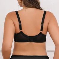 Soutien-gorge en dentelle grande taille, maille fine brodée, bonnet complet, soutien supérieur, sous-vêtements ajustés 5