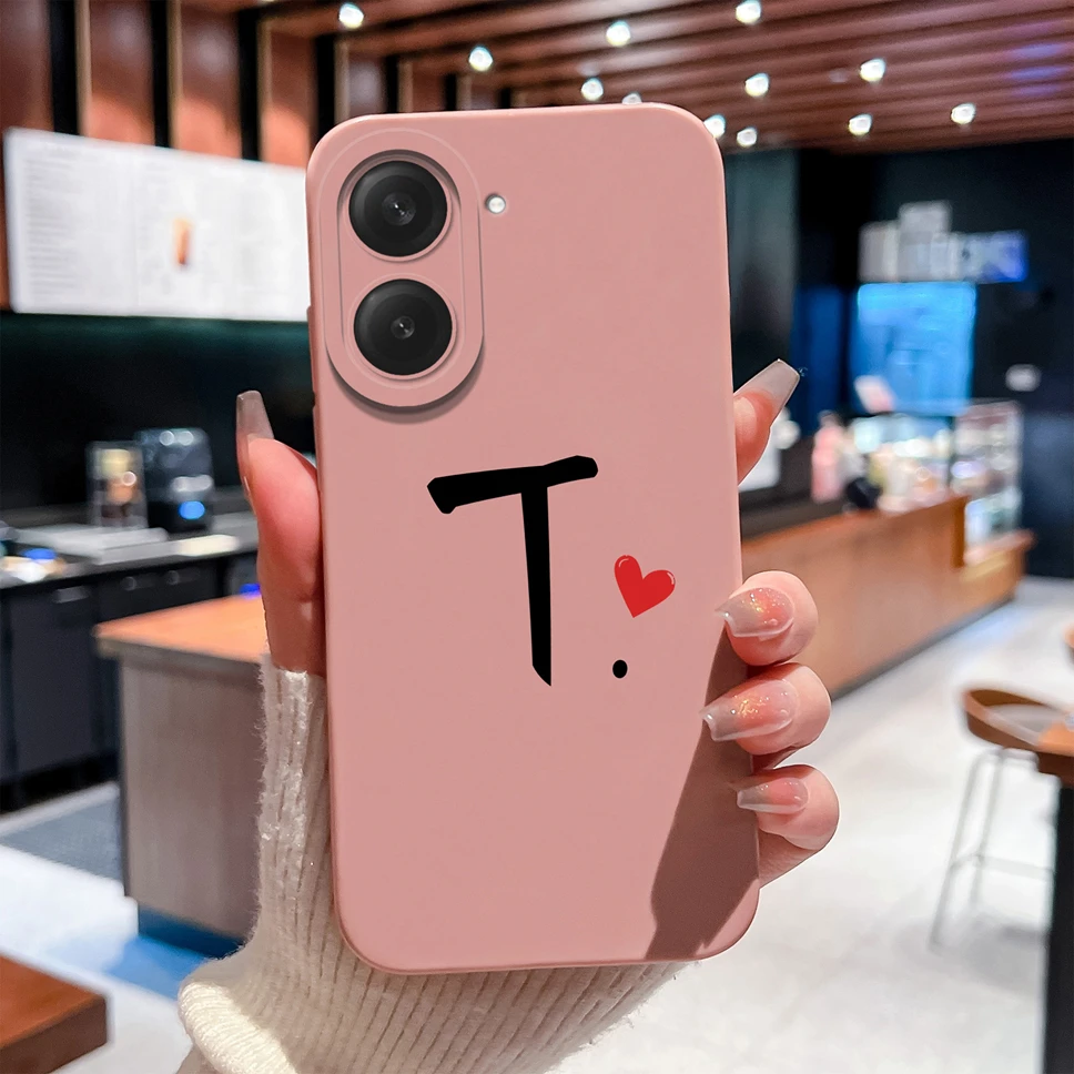 Love Letter Simple Style Shockproof Silicone Bumper Case with Camera Protection