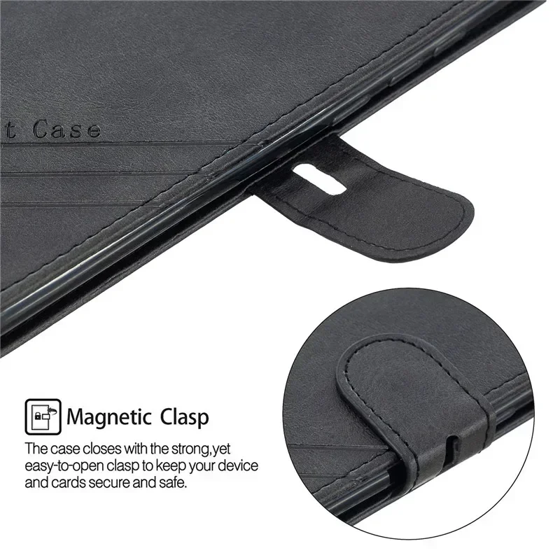 Luxury Leather Flip Wallet Cover