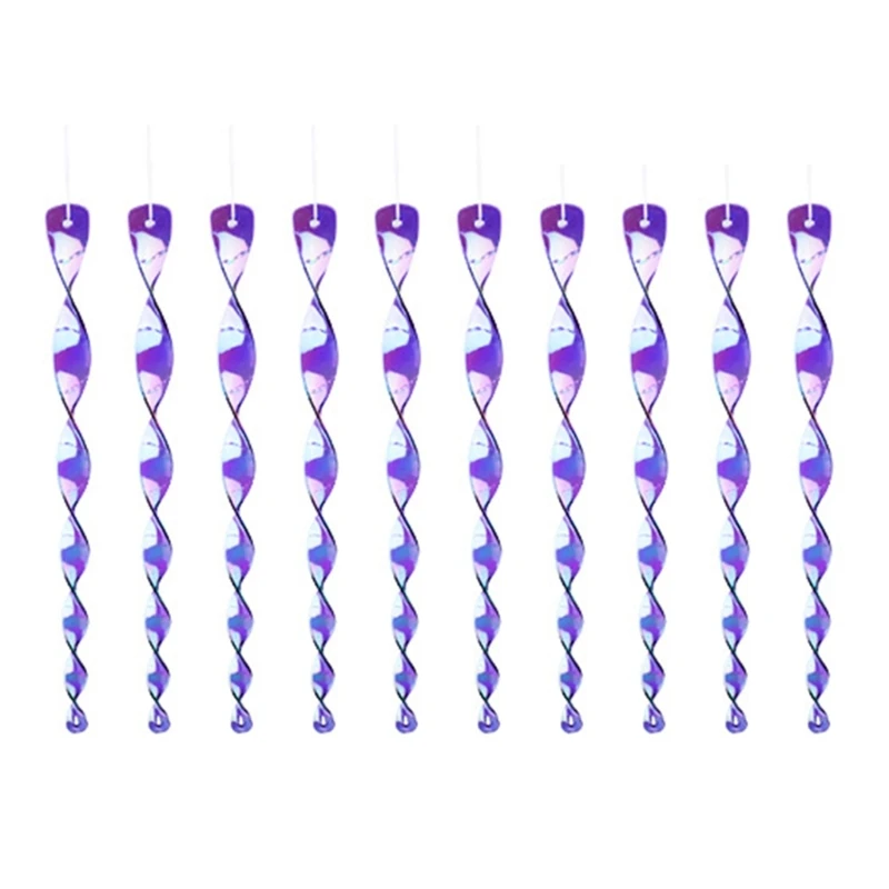 바람 저항성 반사 조류 억제 도구 10pcs 정원 발코니 바람 차임