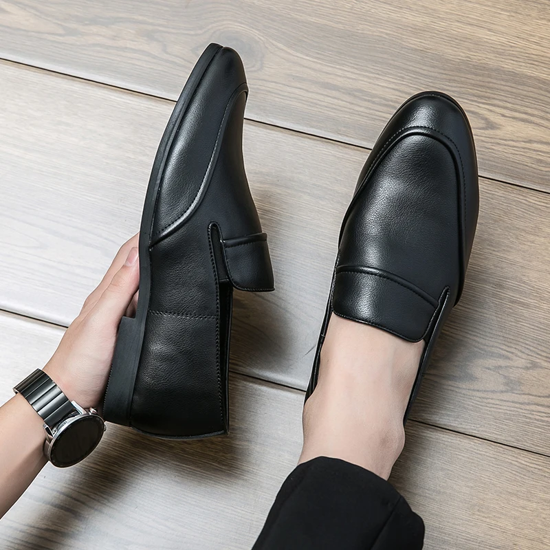 Fashionable New Men Lefu Shoes Black One Step Outdoor Lightweight Tassel Shoes Office Business Casual Shoes Size 38-46 Men Shoes