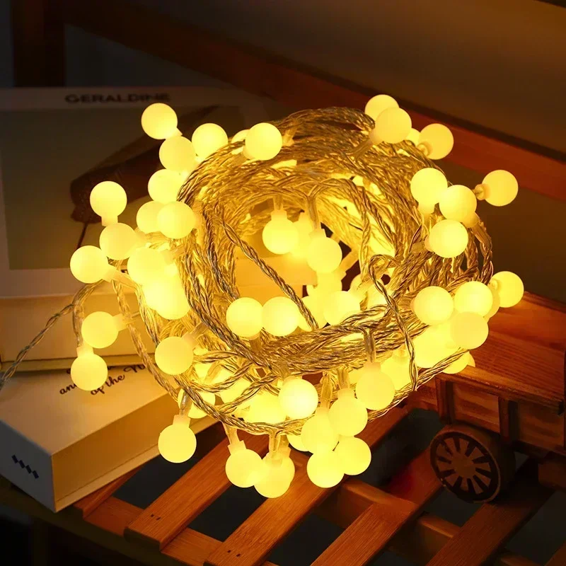 3M-22M EU Plug LED String Lights Garland Lights Outdoor Lamp Wedding Garden Fairy Christmas New Year Decoration
