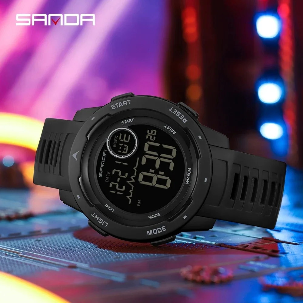 

Sanda 2125 New Single Display Single Core Nightlight Waterproof Creative Personalized Men's and Women's Watch
