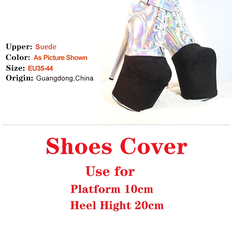 13cm Platform Shoes Protective Cover Sandals Boots Shoes High Heels Cover Protection Pole Dance Boots Training Wear-Resist Cover