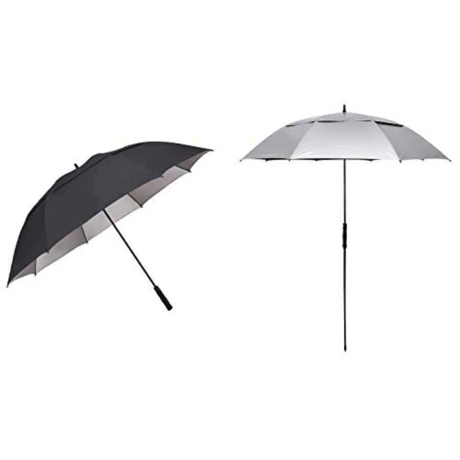 G4Free 68 Inch Golf Umbrella and 68 Inch UV Golf/Beach Umbrella Double Canopy