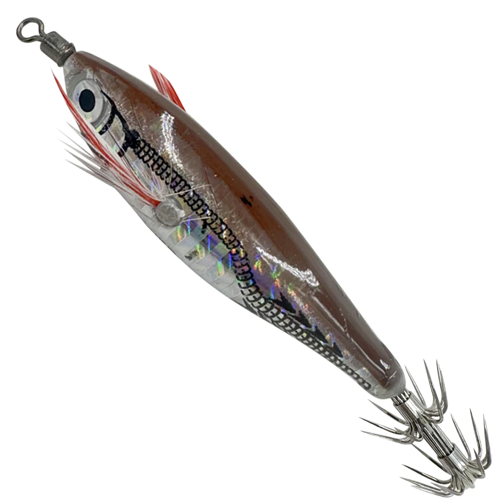 Fluorescent Fishing Lure ABS Octopus Fishing Baits Horizontal Luminous Floating Lure for Night Fishing Freshwater