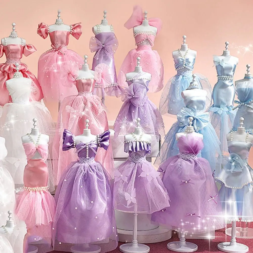 Skirt DIY Doll's Clothes Kit Wear Handmade Princess Toy Outfit Kit Cute Fashion Design Doll's Dress Material Doll Accessories