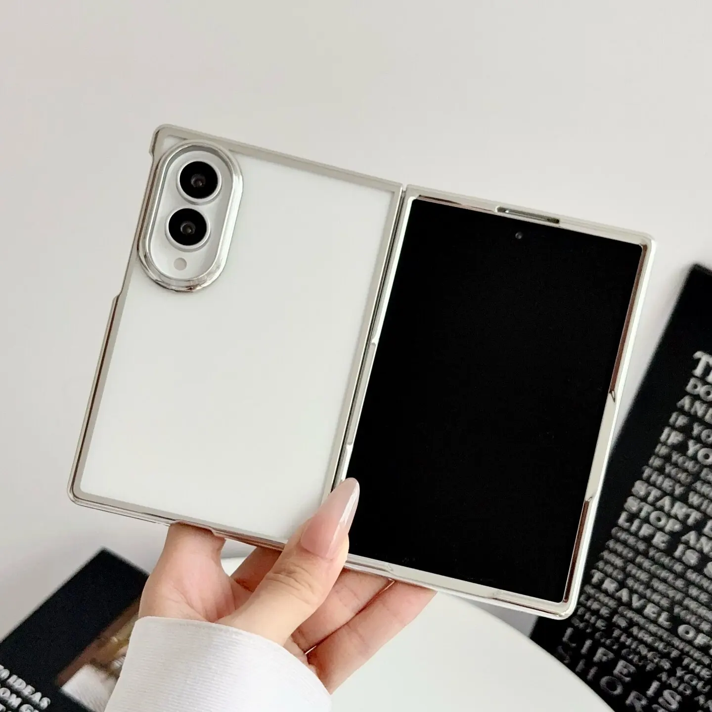 Luxury Plating Transparent Shockproof Case - Metallic Color Slim Design