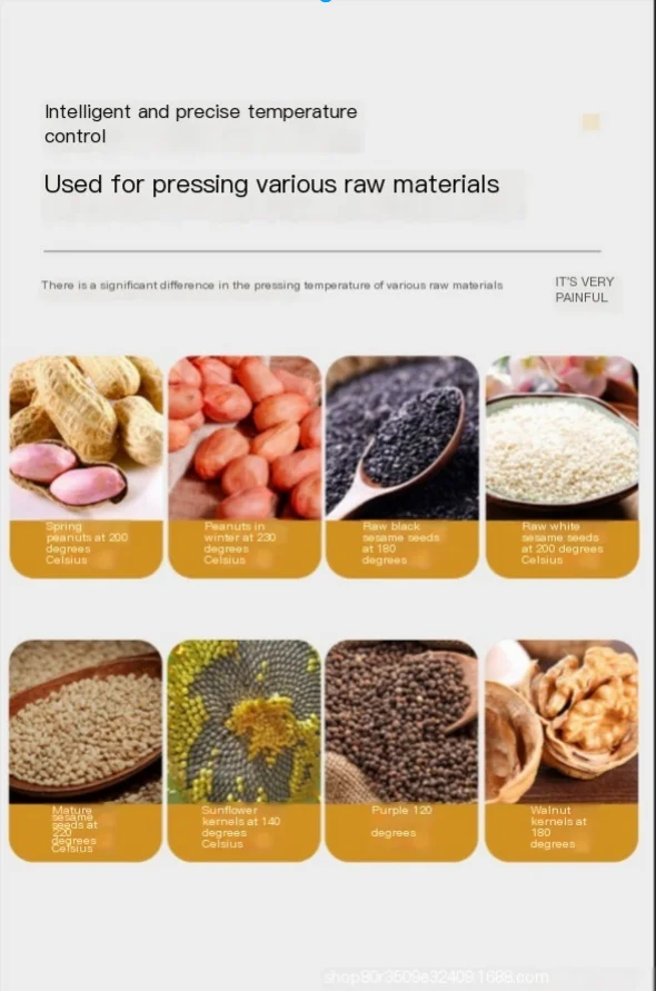 Small Oil Pressing Machine/ Sunflower Seed Sesame Peanut Oil Pressers Hot and Cold Dual Press Press