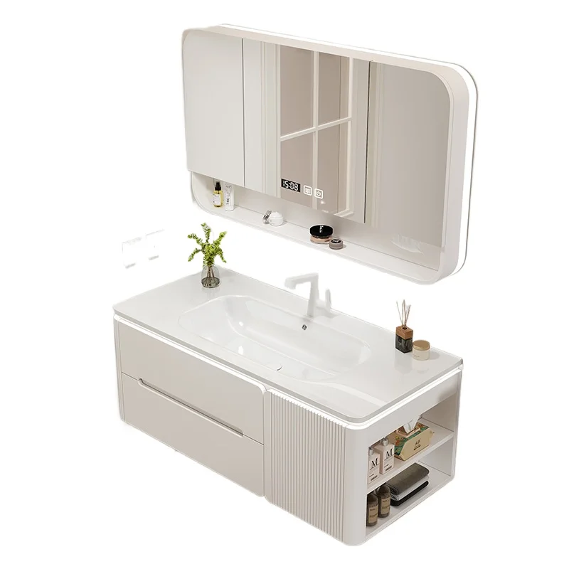 Bathroom Cabinet Washbasin Drawer Salon Station Multipurpose Multifunction Home Furniture Closed Storage Toilet Wc Column Shelf