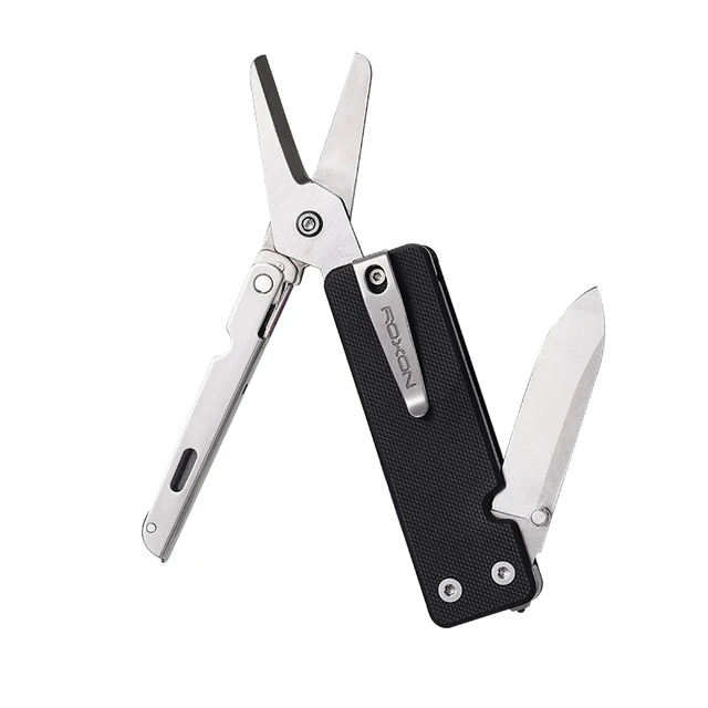 ROXON KS2EMulti-function pocket knife with big scissor tool, G10 handle and  Pocket clip, 13 functions in 1 tool, good for Campin - AliExpress