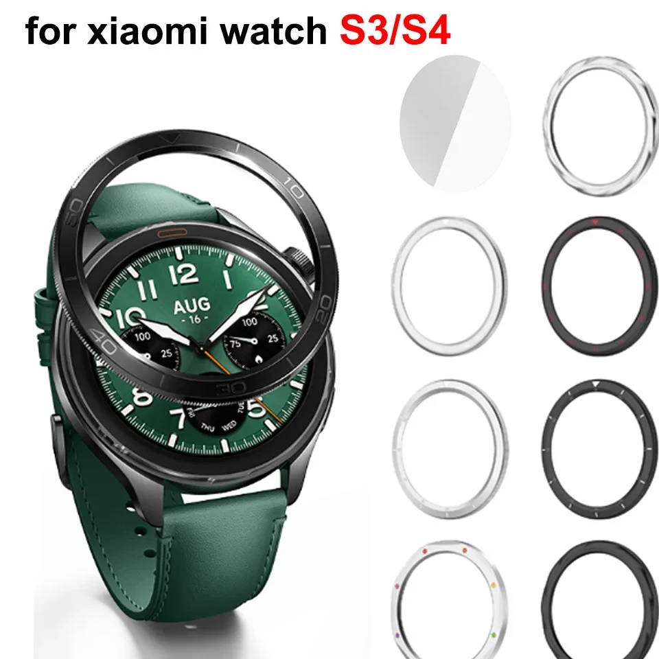 Premium Metal Bezel Ring with Tempered Glass Protective Film