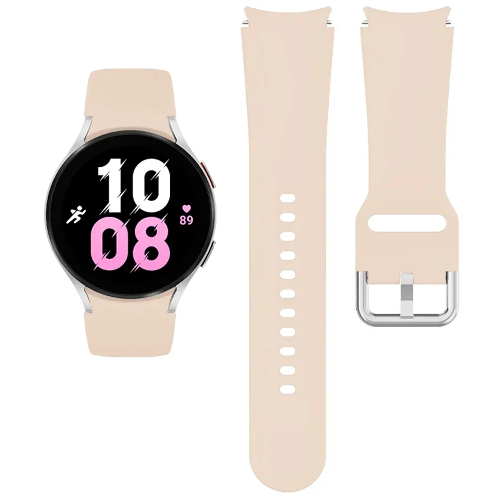 Sport Silicone Strap Band - No Gap Design, 20mm Bracelet