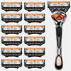 High Quality Man Razor Blade, 5 Layer German Stainless Steel Shaving Blades, Manual Shaver Replaceable Safety Shaving Cartridges
