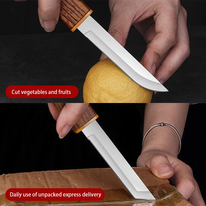 Stainless Steel High-grade Double Knife Portable Fruit Dragon And Phoenix Double Knife 3