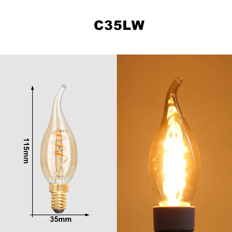 ตัวเลือกสินค้า หลอดไฟสไตล์ย้อนยุค Vintage Edison LED ตกแต่งบ้าน