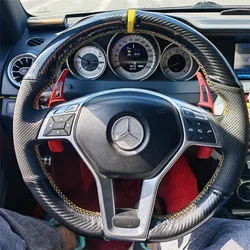 Carbon Fiber Style Car Steering Wheel Cover - Premium Design for Enhanced Grip and Style (Style2)