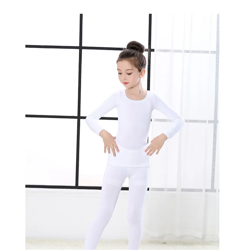 Winter Thermal Underwear Sets For Kids Gymnastics Ballet Dance