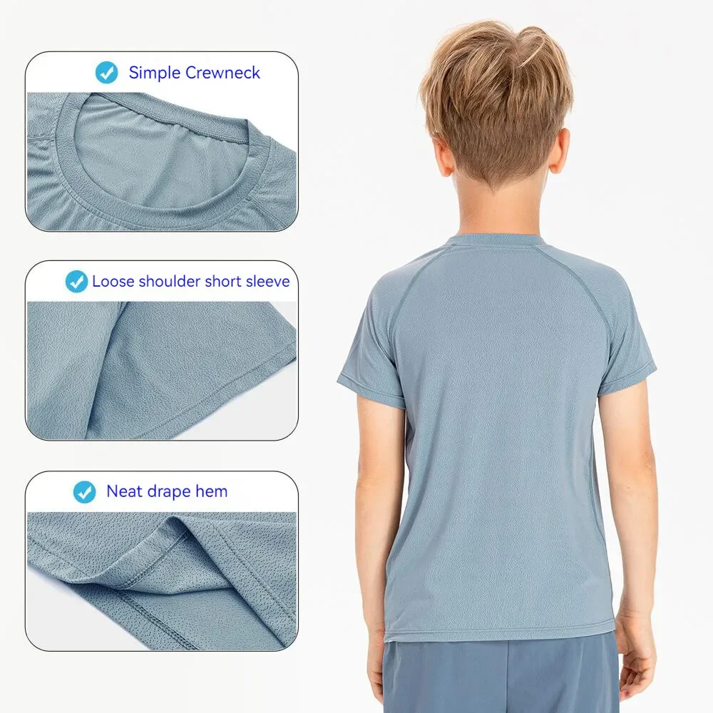 Children Sport T-shirt Short Sleelve Shirt 120-150cm