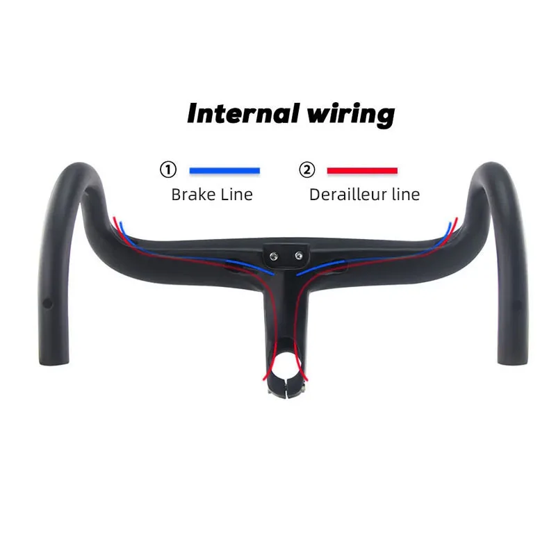 Bicycle Handlebar Carbon Road Integrated 28.6mm Fork Spacers Computer Stand