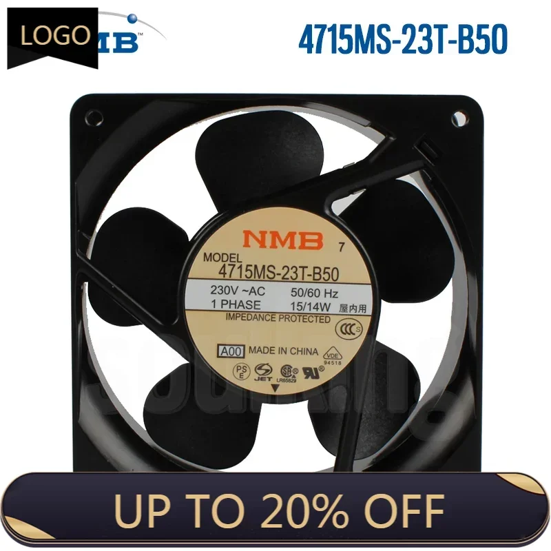 Origina NMB 4715MS-23T-B50 AC230V 14/15W Ball Bearin 12038 120MM 120*120*38MM Cooling Fan