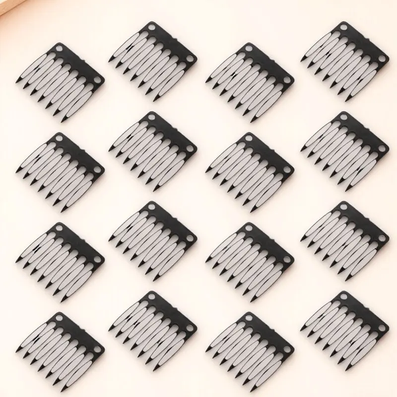 100Pcs 플라스틱 네트 클립 헤어 네트 홀더 브레이딩 가발 스타일링 도구 보안..