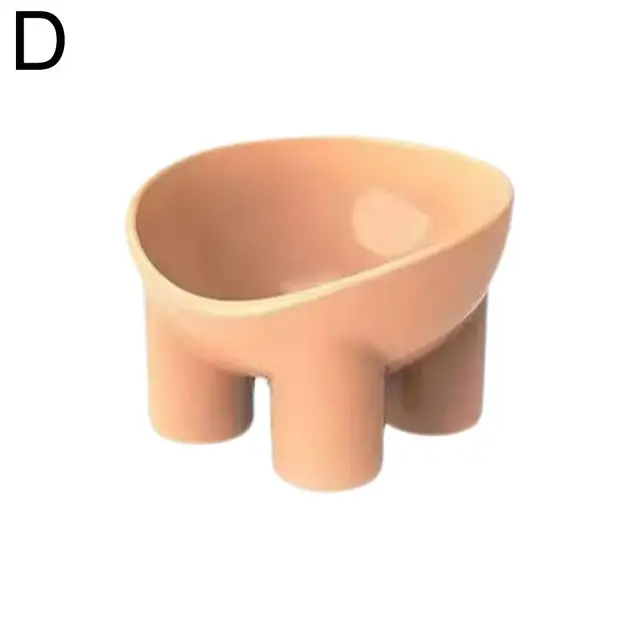 Cat Food Bowl Macron Color Thick Legs High Feet Stable Food Dog 4-Color Pet Grade Drop Eat Food Water Dish Anti Bowl Suppli O9H0 4