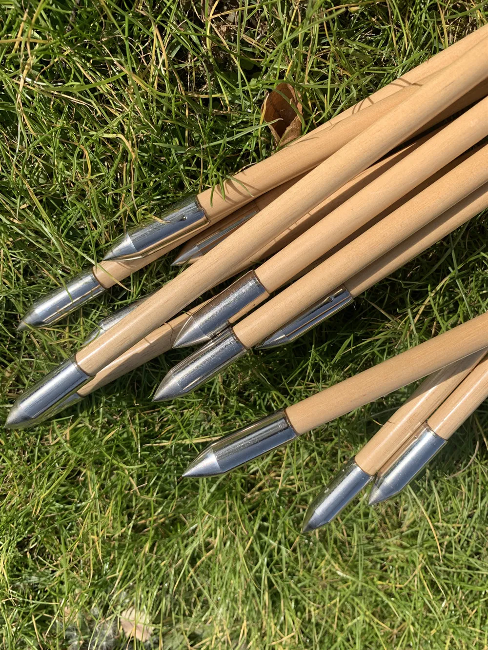 6/12PCS 32 Wooden Arrow 5" 3
