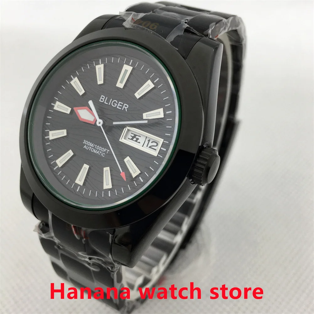 Bliger 2022 Nuovo 36Mm/39Mm 24 Rubini Nh36A Movimento Meccanico Automatico Vetro Zaffiro Dual Date Orologio Da Uomo Di Moda