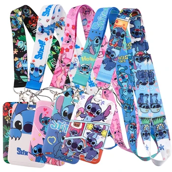 Cute Alien and Angel Credential Holder Cartoon Lanyards for Key Neck Strap For Card Badge Gym Keychain Keyring Accessories Gifts 1