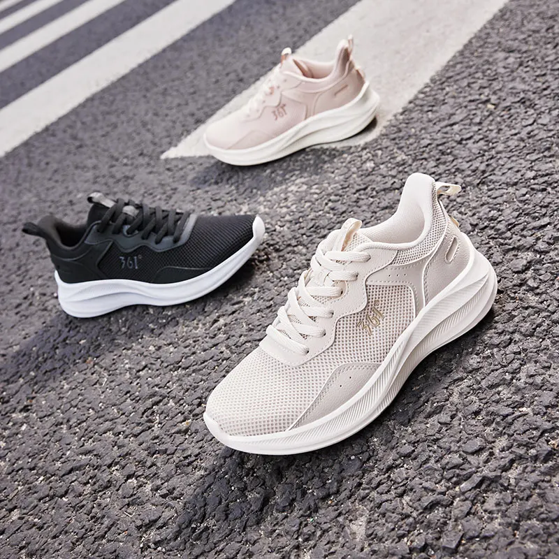 361 Degrees Women Running Sports Shoes Casual Winter Comfortable Breathable Lightweight Non-Slip Entry-Level Sneakers 682422248F