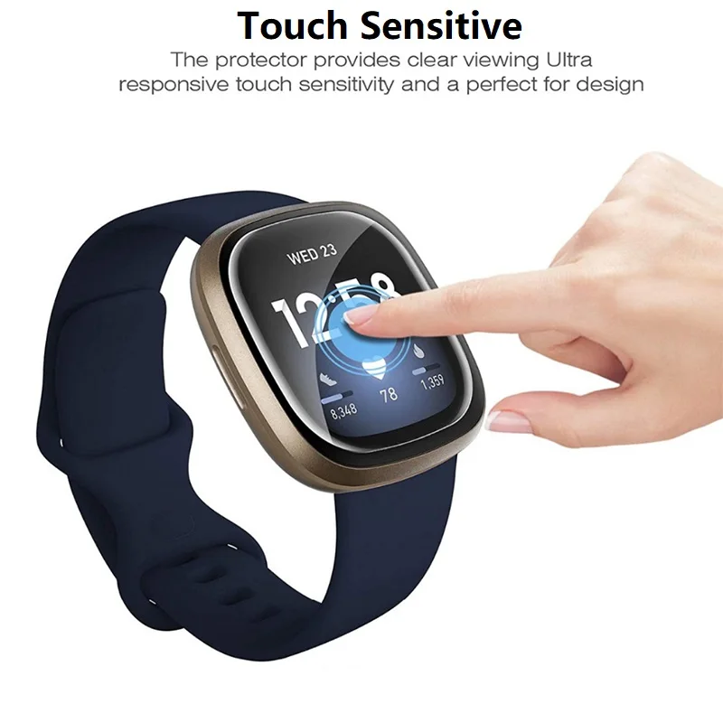 2-Pack Flexible TPU Screen Protector for Smartwatch - Bubble-Free, Max Coverage, Anti-Scratch Shield