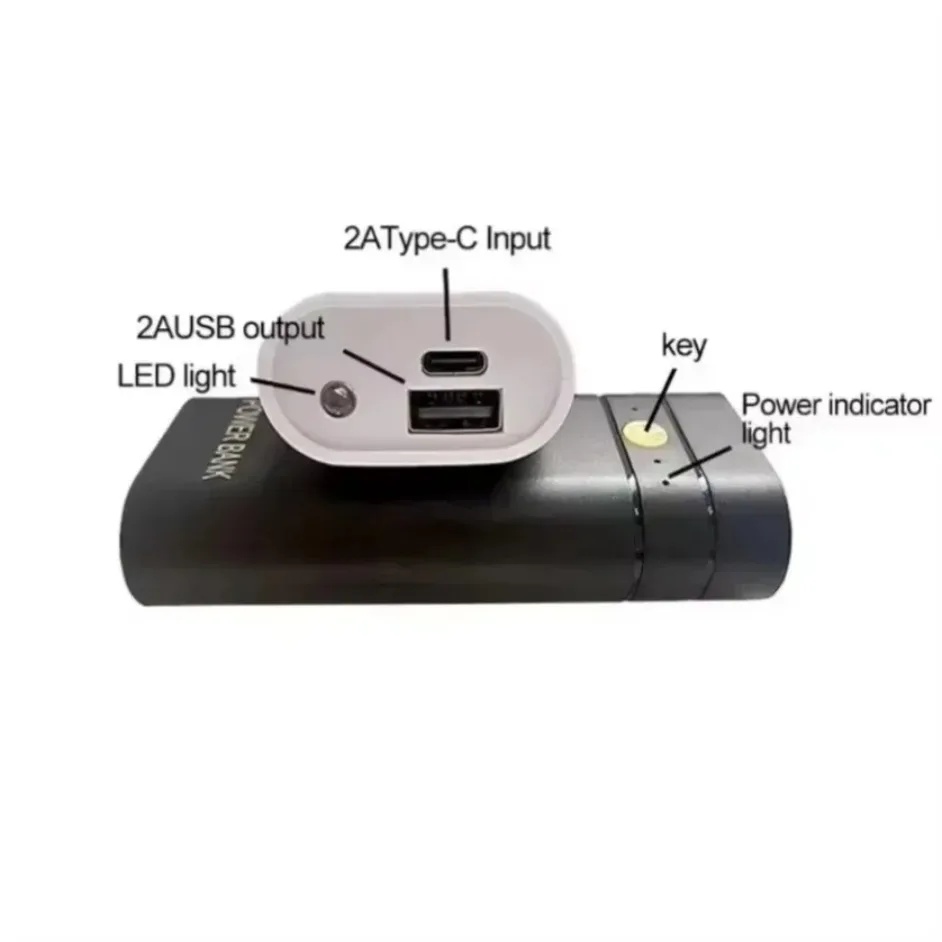5V 2A Charging Treasure Box Shell 18650 Lithium Batteries Quick Charging USB Output Treasure DIY Set charging treasure box