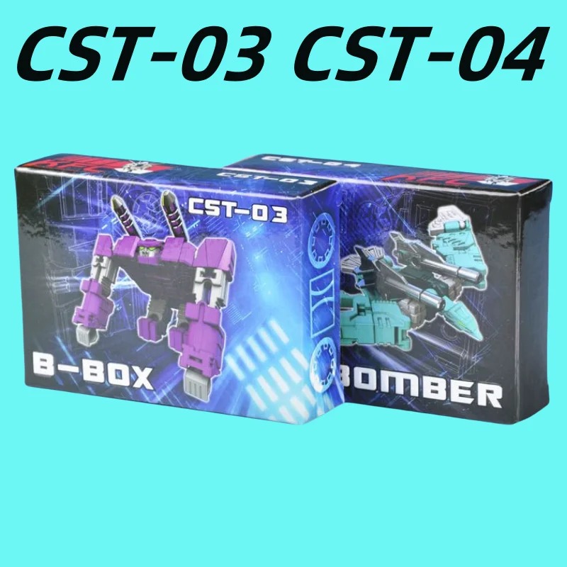 

In Stock Kfc Toys Transformation Kfc Cst-03 Cst-04 Squawkbox Cassette Combiner The Boxbomber Action Figure Toys