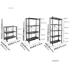 Nordic Iron Kitchen Cabinet Rack Floor-standing Multi-layer Microwave Oven Storage Racks Home Furniture Foldable Storage Shelf 6