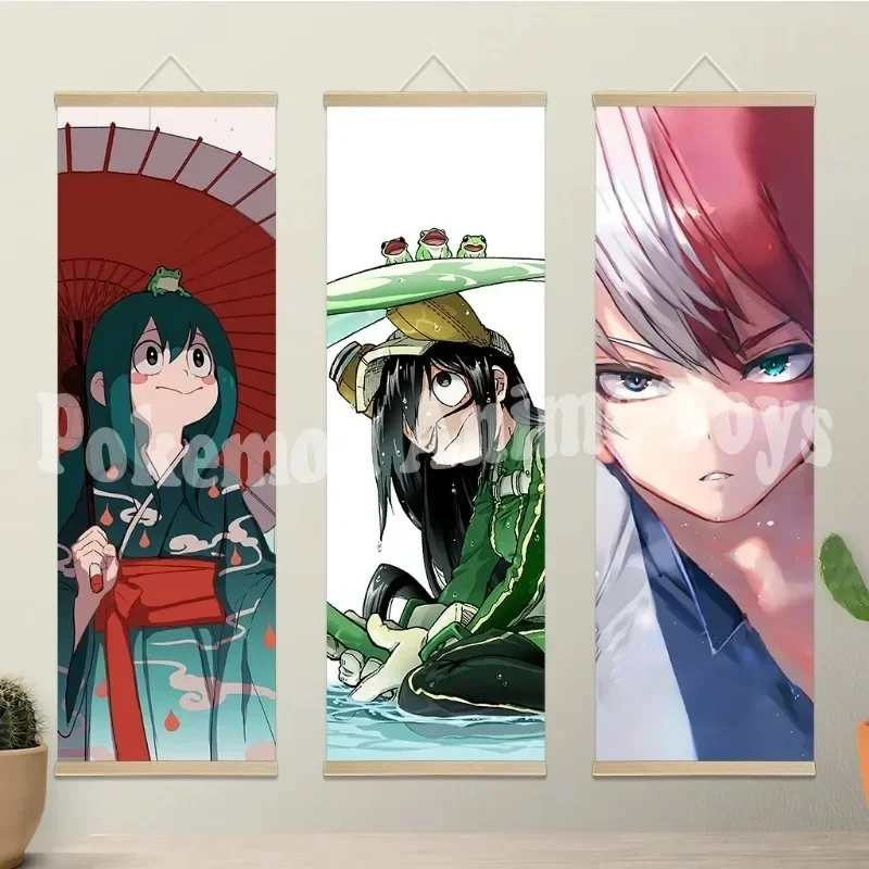 My Hero Academia Retro-Style HD Wall Art Hanging Scroll