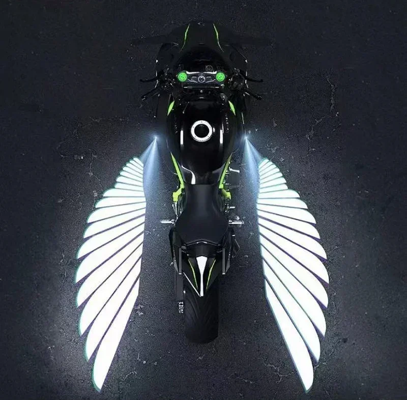 Motorcycle Led Lights, Motorcycle Accessories-Motorcycle Angel Wing Led Lamp Motorcycle Modification Parts LED Tail Lights Auto Moto Decorative Lamp