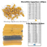 1818PCS Electronic components Diy Kit 2n2222 RM063 3296W LED PCB Capacitor Resistor potentiometers ne555 lm317 Diodes Monolithic - Image 3